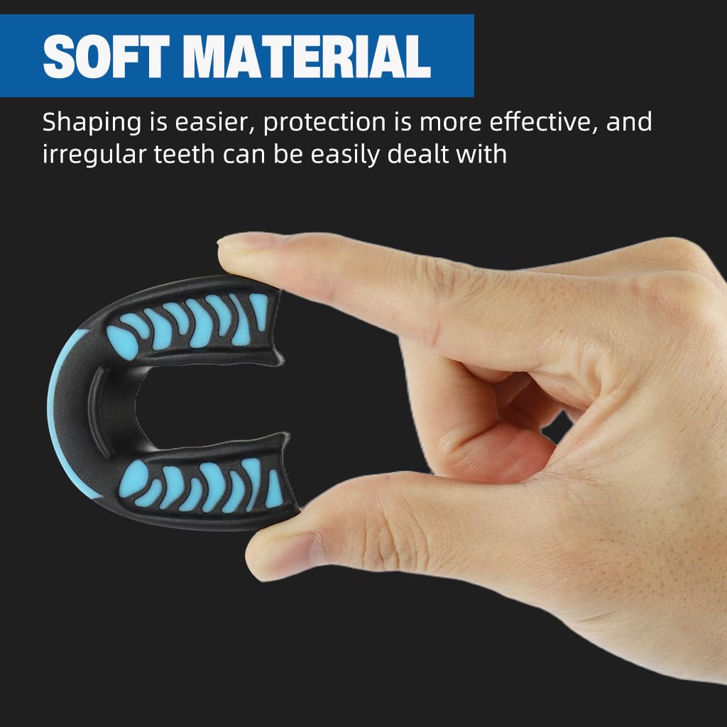 Proberos Mouth Guard for Braces with Customizable Fit for Football and Boxing | Clear Single Pack