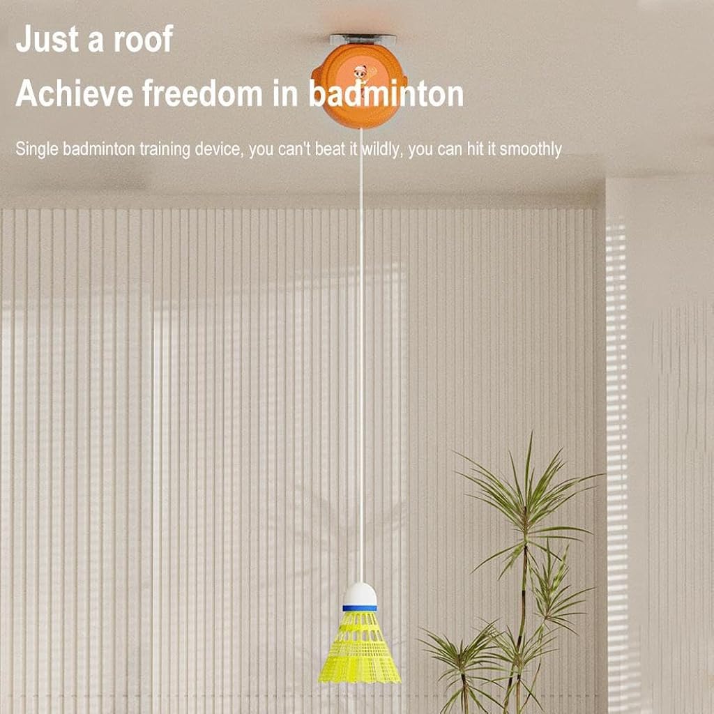 Proberos Badminton Training Device for Kids with 6 Shuttlecocks and 40 Strings | Self Rebounding Toy