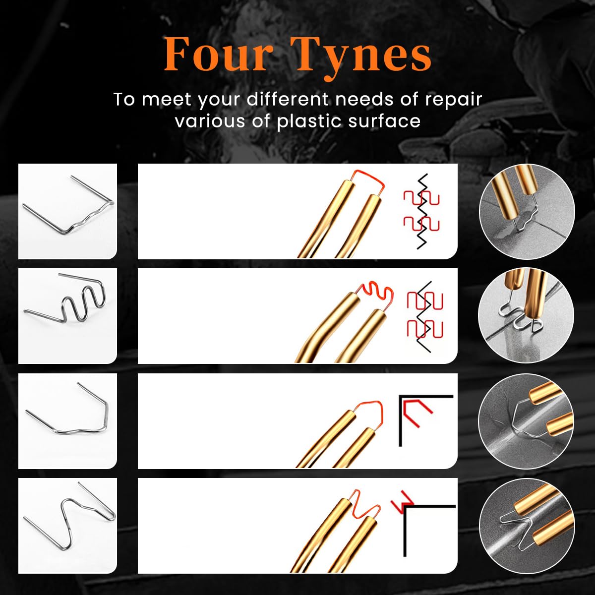 Serplex Plastic Welder for Car Bumper Repair with 70W Rapid Heating and LED Light | Portable Kit