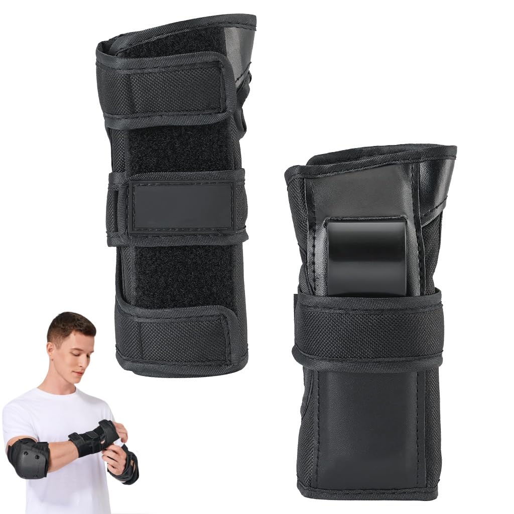 Proberos Wrist Guards for Skating and Cycling featuring Hybrid Impact Protection | Breathable Washable Fabric