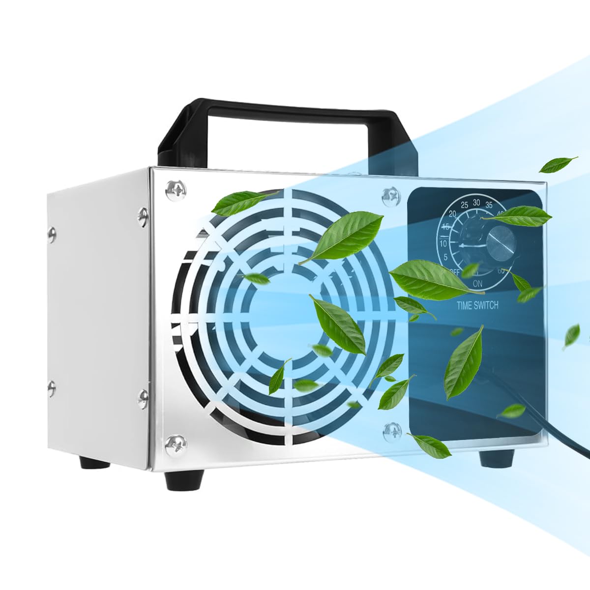 HANNEA Ozone Generator for Home and Office with 60,000mg/h Output & Timing Knob | Odor Removal Up to 4000 ft²