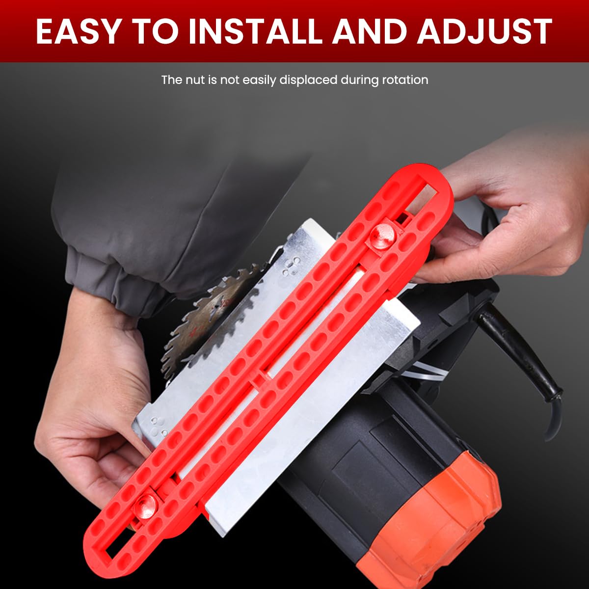 Serplex Saw Guide for Woodworking featuring Adjustable Circular Fit 4–6 inch & Rugged Nylon | 2 PCS