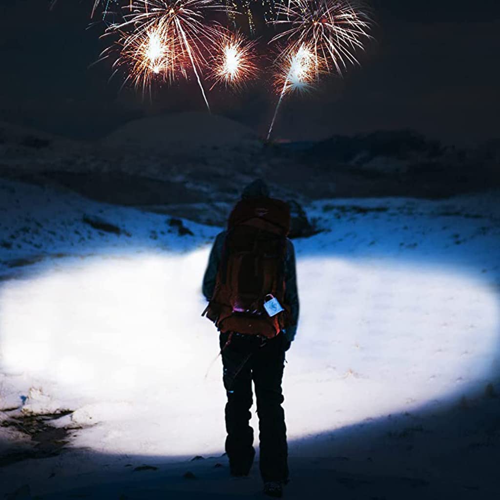 HASTHIP Flashlight with 8000 Lumen Output and USB Rechargeable LED | IPX5 Waterproof Design