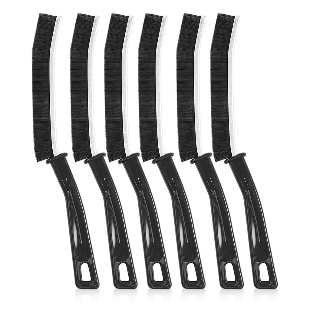 ZIBUYU Gap Cleaning Brush Set for Tiles and Window Tracks with PP Handle & Nylon Bristles | 5Pcs Utility Crevice Brushes for Sink and Kitchen