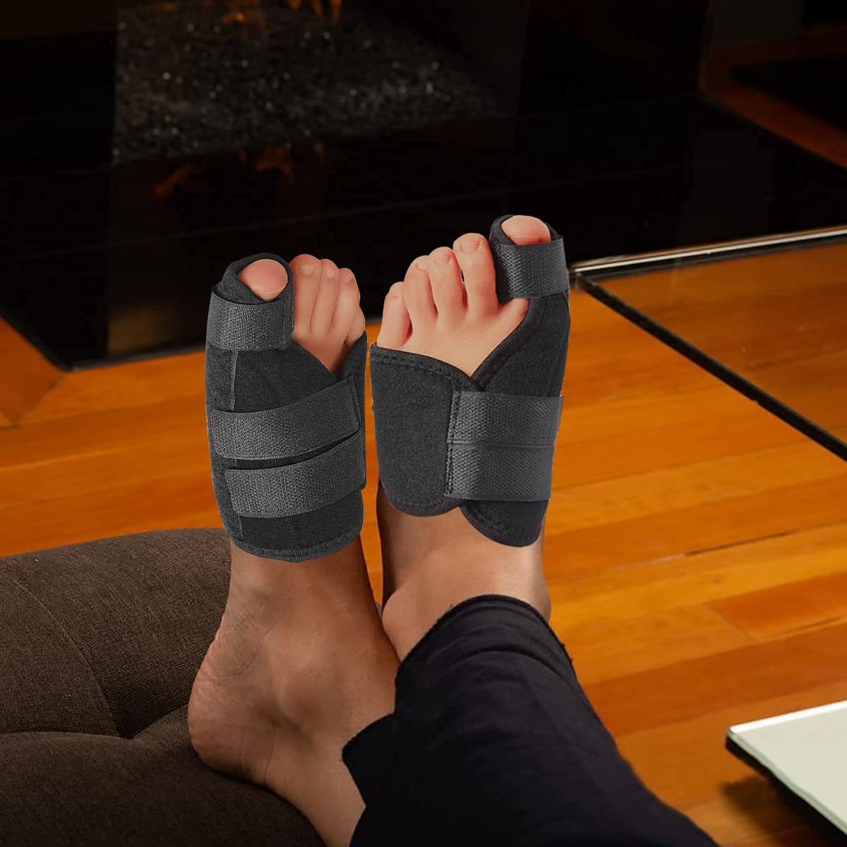 HANNEA Bunion Corrector, Hallux Valgus Splint, Bunion Splints and bunion Toe corrector, Bunion Correction Toe Separator With Support for Men and Women