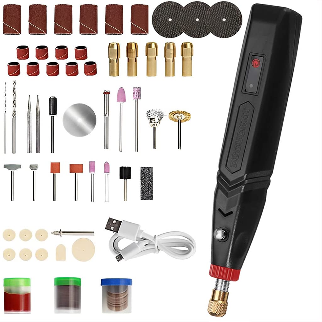 HASTHIP Cordless Drill Machine Kit for DIY Craft and Woodwork with 6 Speed 120pcs Accessories | USB Rechargeable Electric Drill