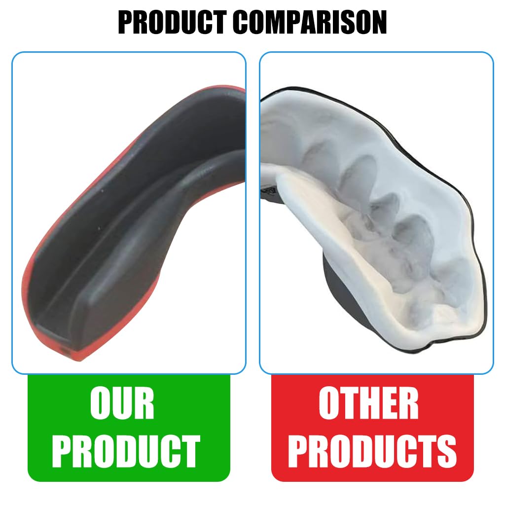 Proberos® Sports Mouth Guard, Mouthguard Teeth Guard High-density Moulded Mouthguard, Professional Sports Mouthguards for Boxing, Football, MMA, and More