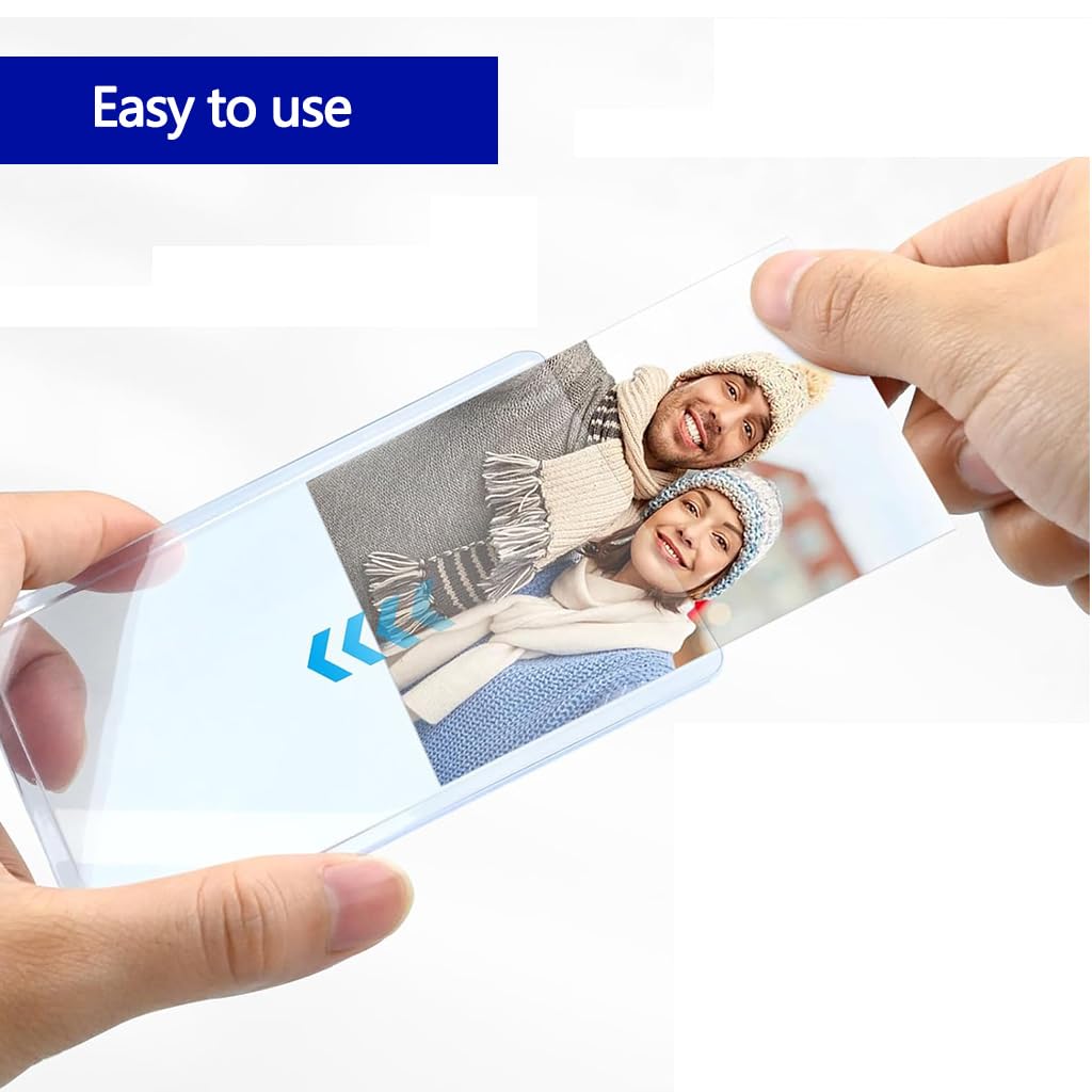 30pcs 35PT Clear Card Sleeves for Trading Cards with Top Loading Design | 77x101mm PVC Protectors