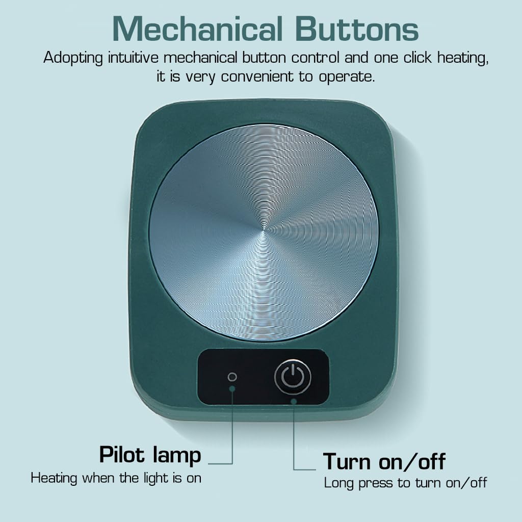 HASTHIP Electric Coffee Mug Warmer for Desk with 55°C Constant Temperature Plate | Gift for Men and Women