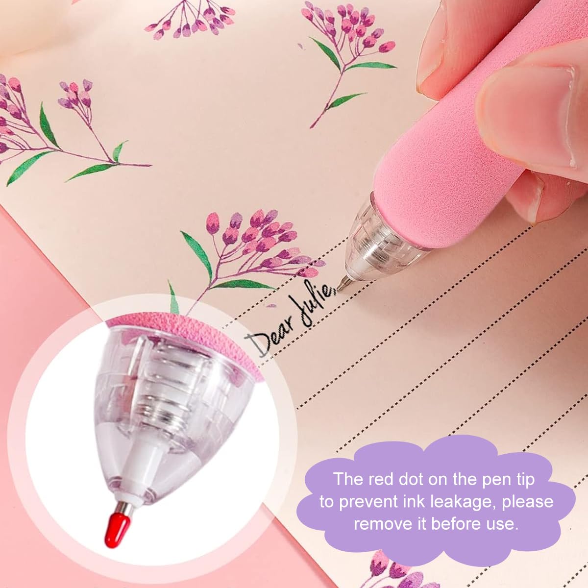 Climberty Gel Pens 6 pcs for School and Office Writing with 0.5mm Black Ink & Soft Grip | Quick Dry Retractable Cute Design