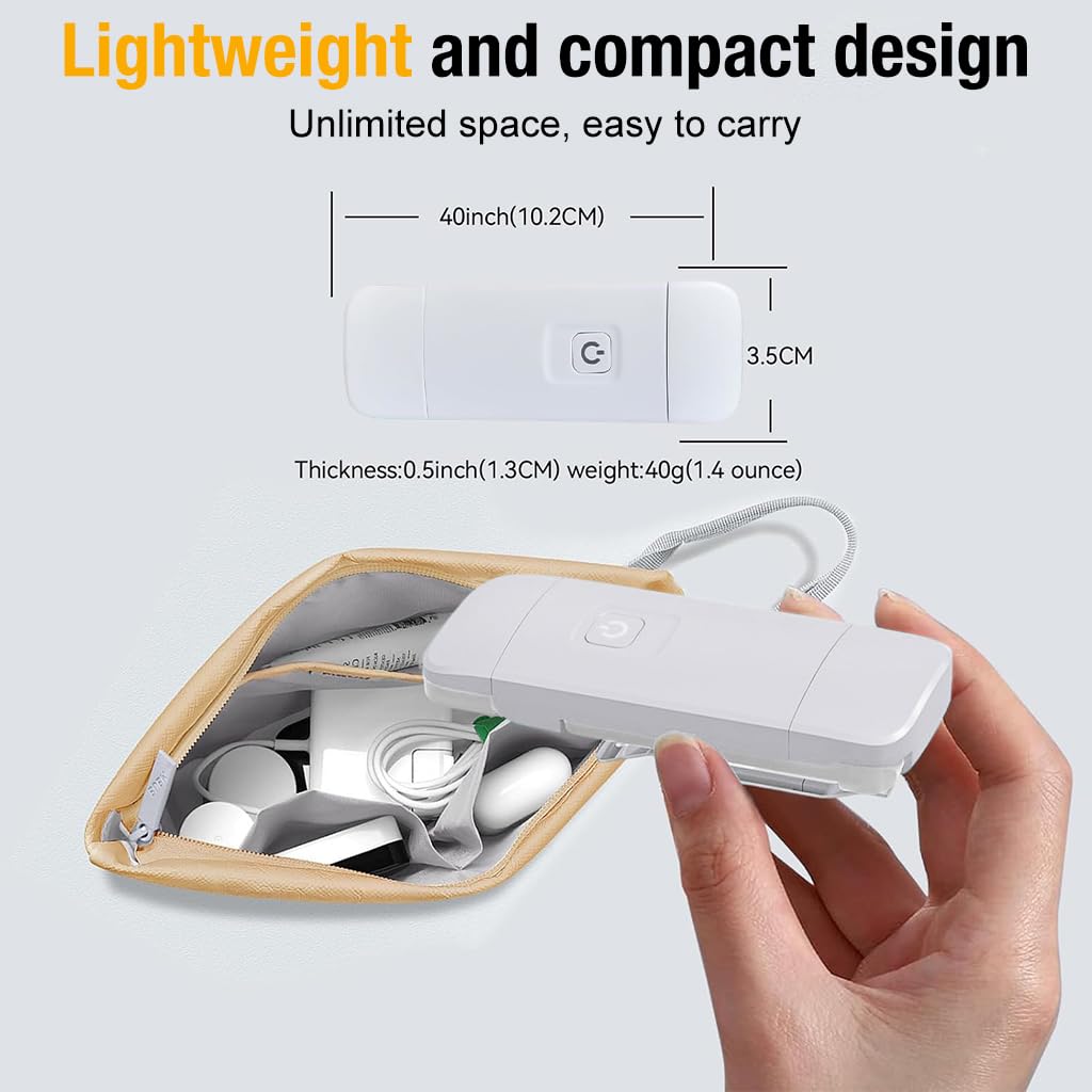 ELEPHANTBOAT USB Book Reading Light for Bedtime with 9 Brightness Levels and Clip Stand | White Rechargeable Lamp