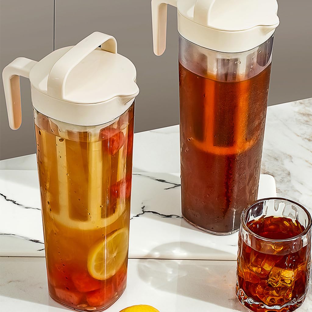 Supvox Glass Jar Coffee Maker 1100ml for Cold Brew with Dual Handles and PP Filter | Transparent Design