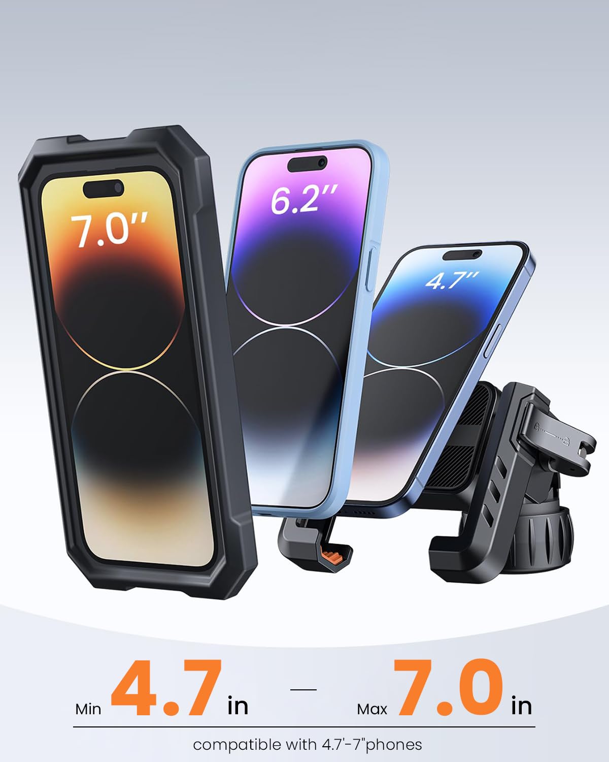 STHIRA Mobile Holder for Bike with 1s Lock System and Camera Friendly Design | Fits All Smartphones