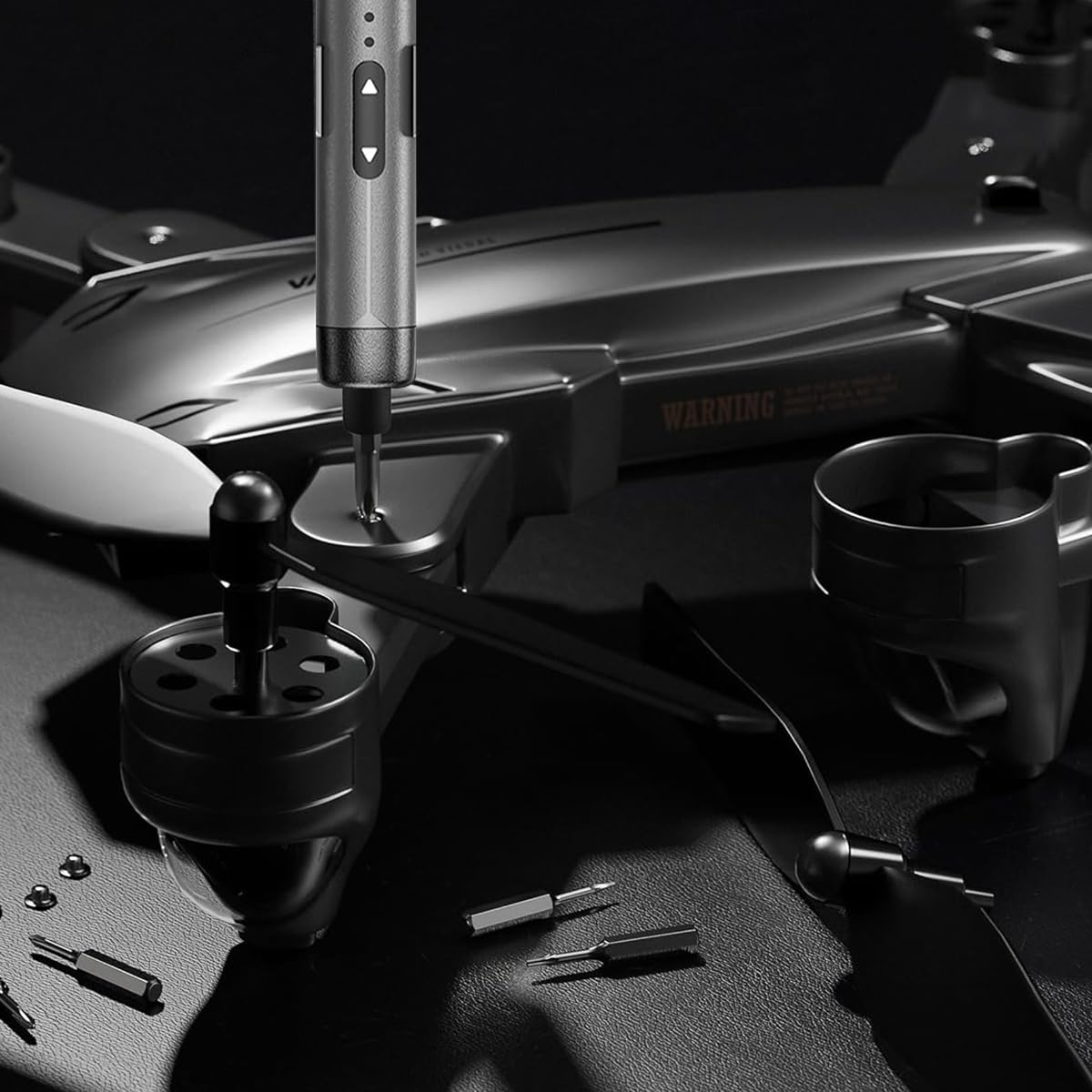 Serplex Mini Electric Screwdriver Kit with 38 Bits and 6 Pry Tools featuring 0.35 Nm Torque | USB Rechargeable Tool for Phone Laptop and Watch Repair