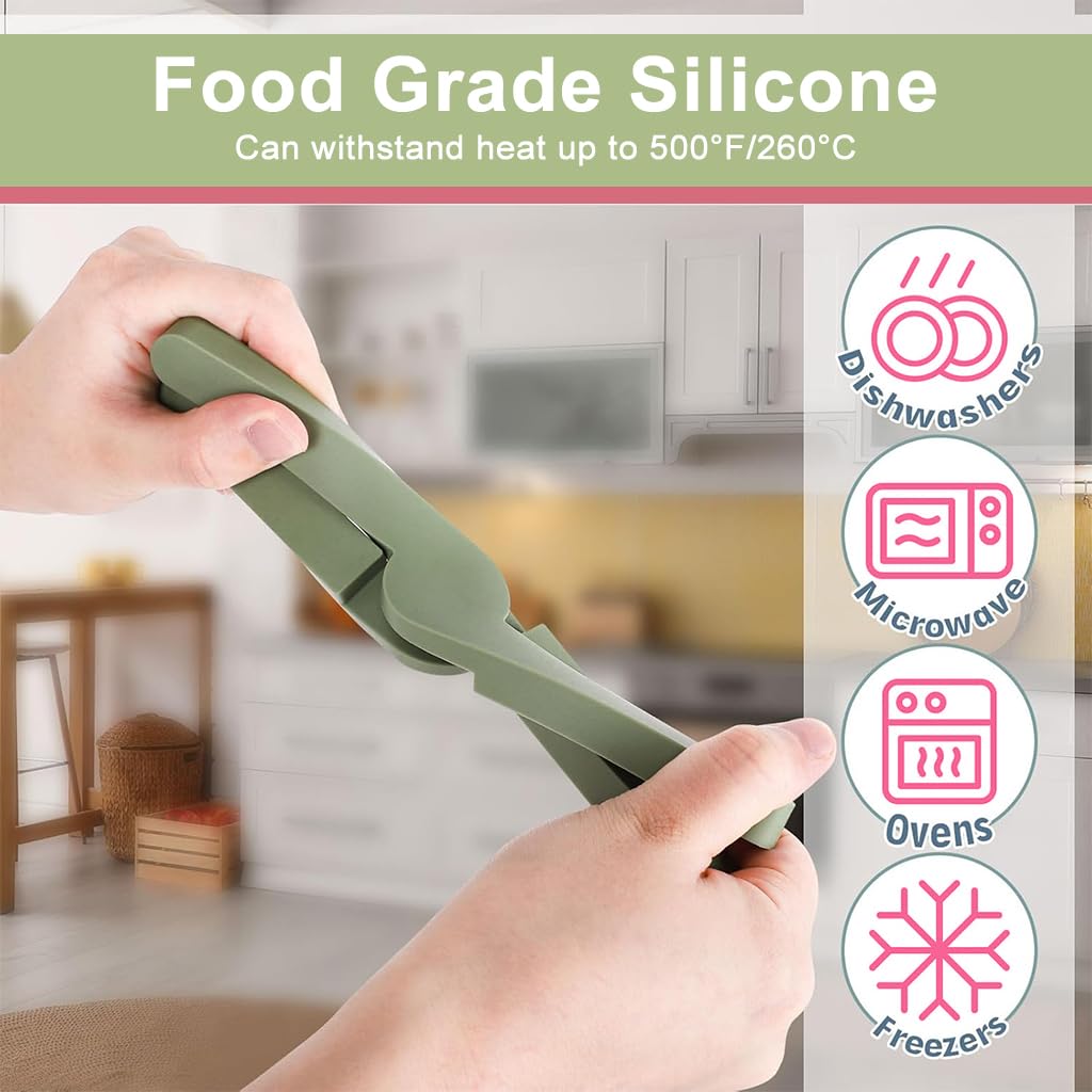 HASTHIP Silicone Trivets for Kitchen with Folding Cross Design and Colorful Heat Protection | 4Pcs