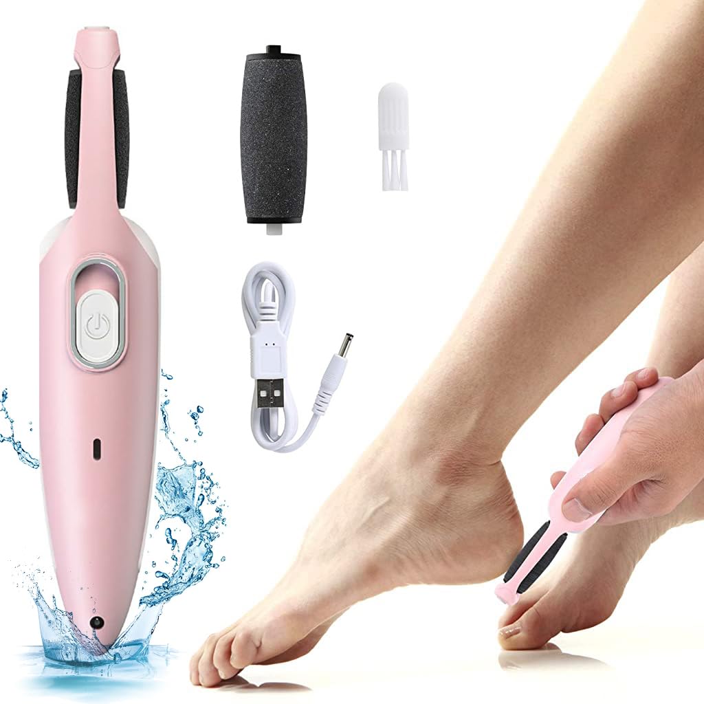 HASTHIP Callus Remover for Feet Electric USB Rechargeable Cordless Foot for Callus & Dead Skin Removal Ajustable Power Cordless Pedicure Device for Foot Callus & Feet Care