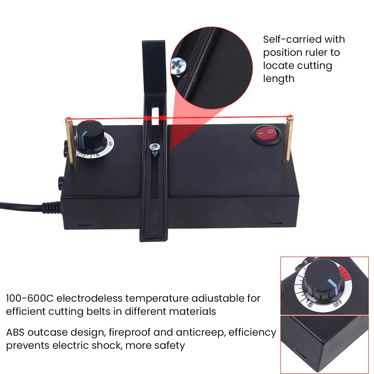 Serplex Electric Fabric Cutter for Fabric Lace and Rope with Nickel Wire Heating Element