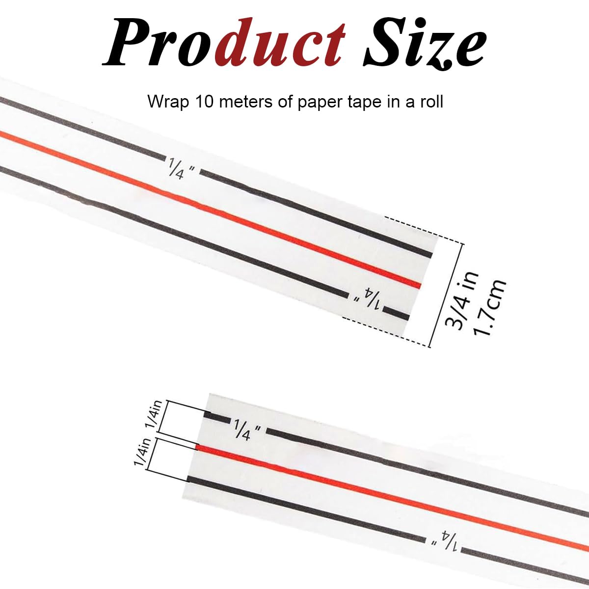 HASTHIP Diagonal Seam Tape for Sewing with 1/4 Inch Guide Line 10 Yard Roll | Easy Removal