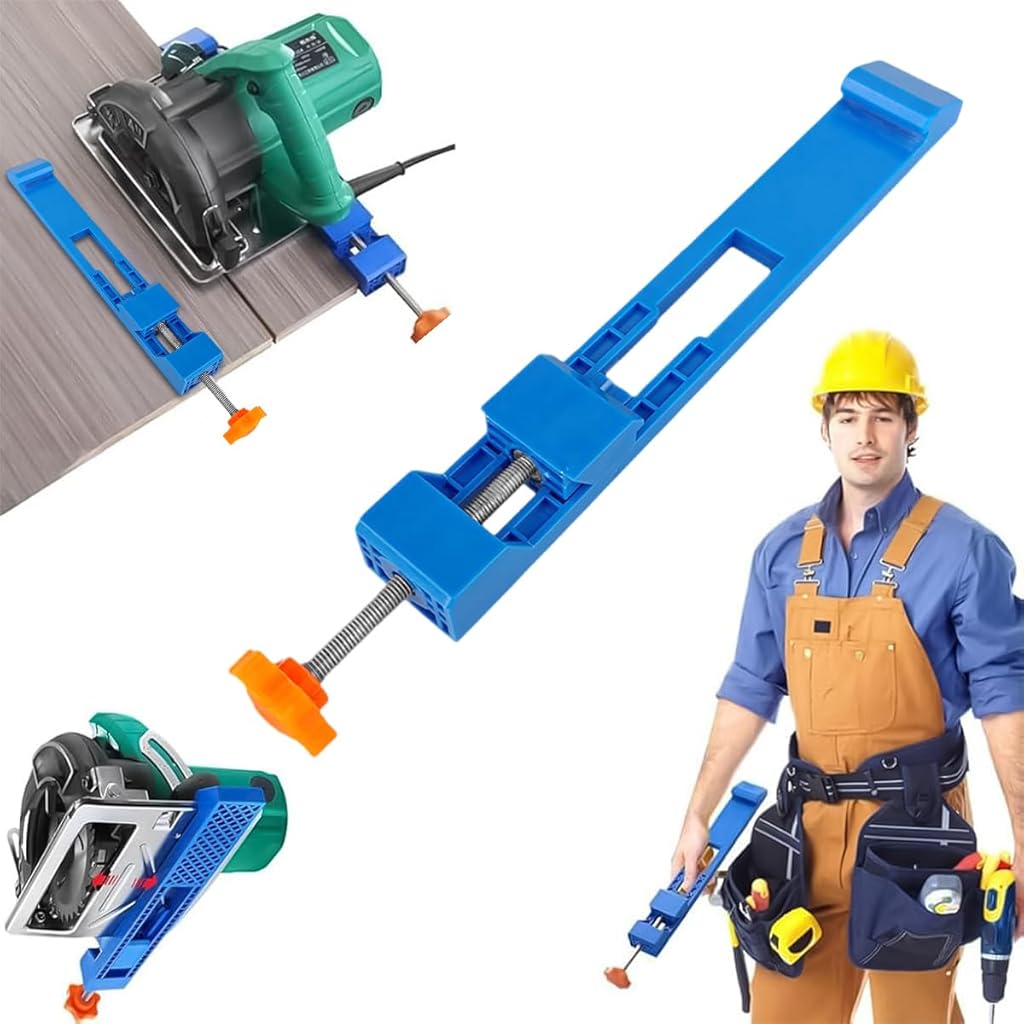 HASTHIP Cutting Machine Base Guide 5.3-8.2 inches Cutting Length Adjustable Woodcraft Electric Circular Saw Milling Positioning Clamp Precision Wood Cutting Guide
