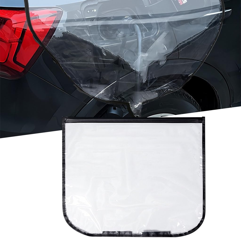 STHIRA Magnetic Waterproof EV Charger Cover for Electric & Hybrid Vehicles featuring Clear 60x50cm Design