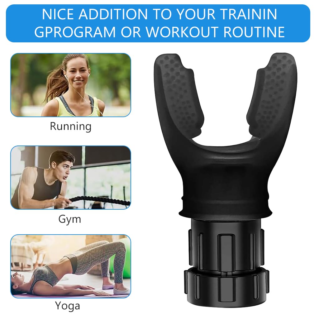 Proberos® Breathing Trainer, Portable Muscle Trainer, Exercise Trainer with Resistance Adjustable, Easy to Clean and Use, Improve Strength and Endurance