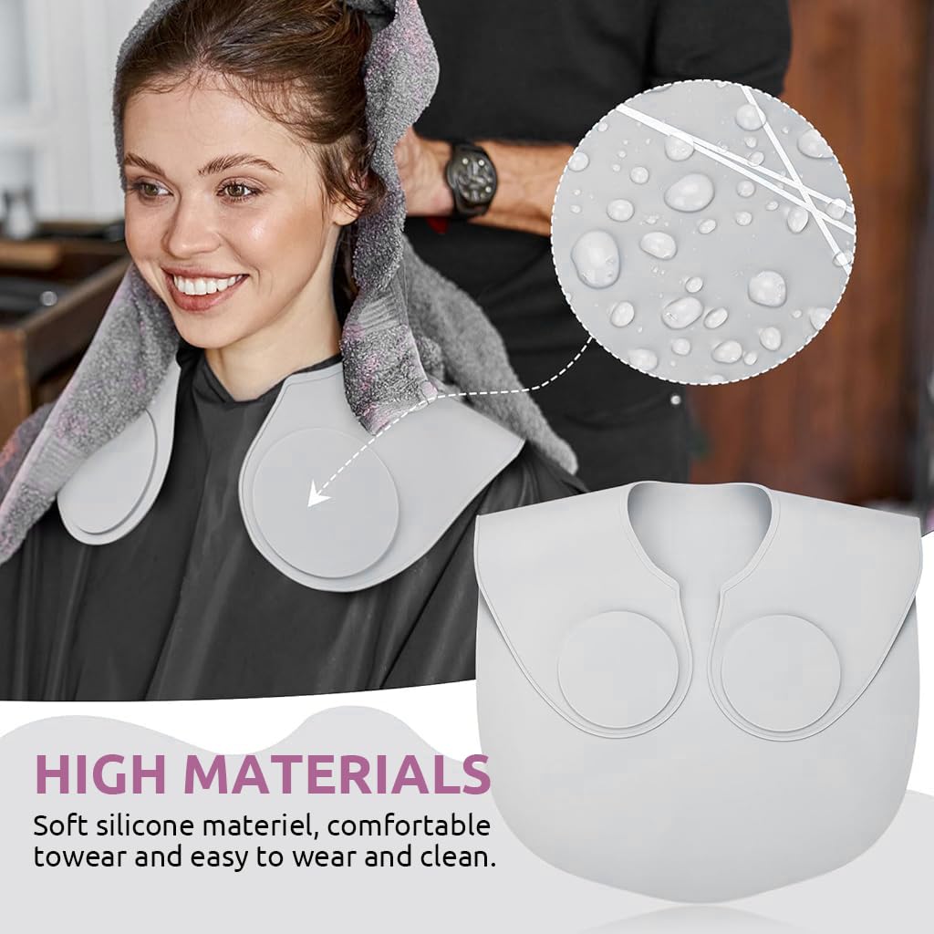 MAYCREATE Silicone Hair Cutting Collar for Salon Use with Guiding Lines | Waterproof and Easy to Clean
