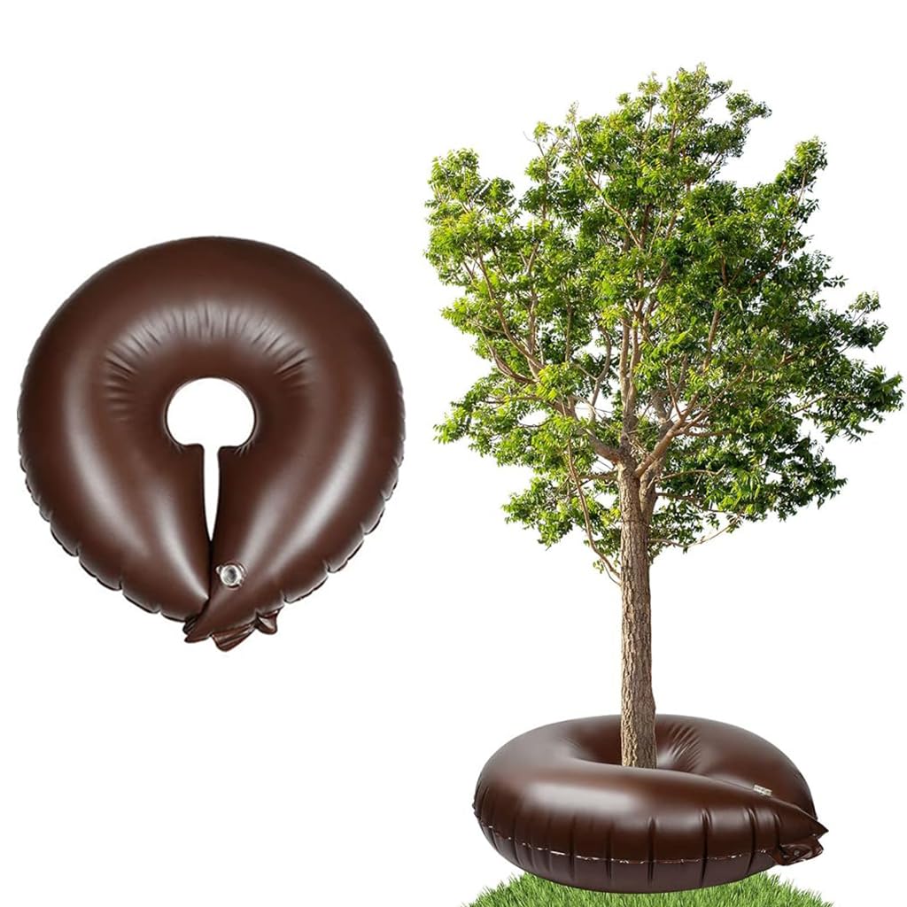 HASTHIP Tree Watering Ring Bag for Root Hydration with Slow Release Valve 10 Gallon PVC
