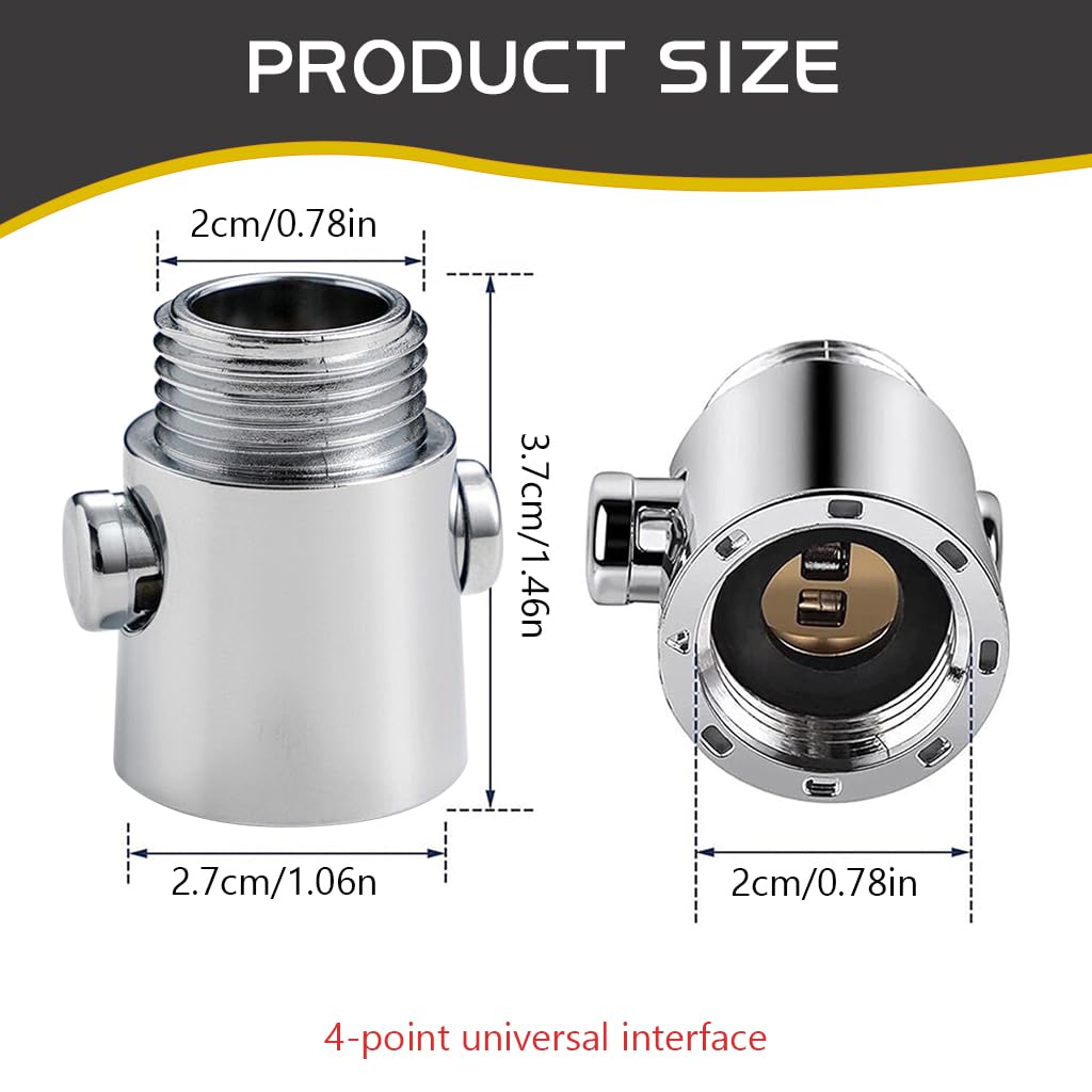 Supvox Shower Shut Off Valve for G1/2 inch Fixtures featuring Button Flow Control | Universal Fit