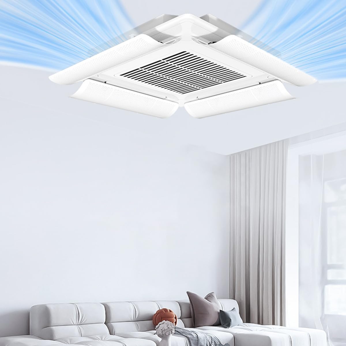 HASTHIP Air Deflector for Ceiling AC featuring 3000 hole panel and 23.6x10.6 in size | prevents condensation