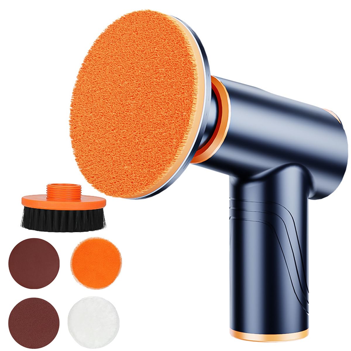 STHIRA Cordless Electric Car Polish Machine with 1800RPM 2 Speeds and 4000mAh Battery | Includes Buffing Pads and Brushes for Polishing and Waxing