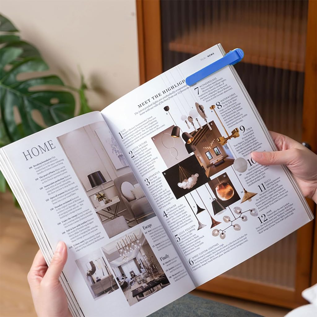 Climberty Silicone Bookmarks 3 Pack with Secure Clip On Design for Readers & Students | Slim Flexible Page Markers for Women and Book Lovers