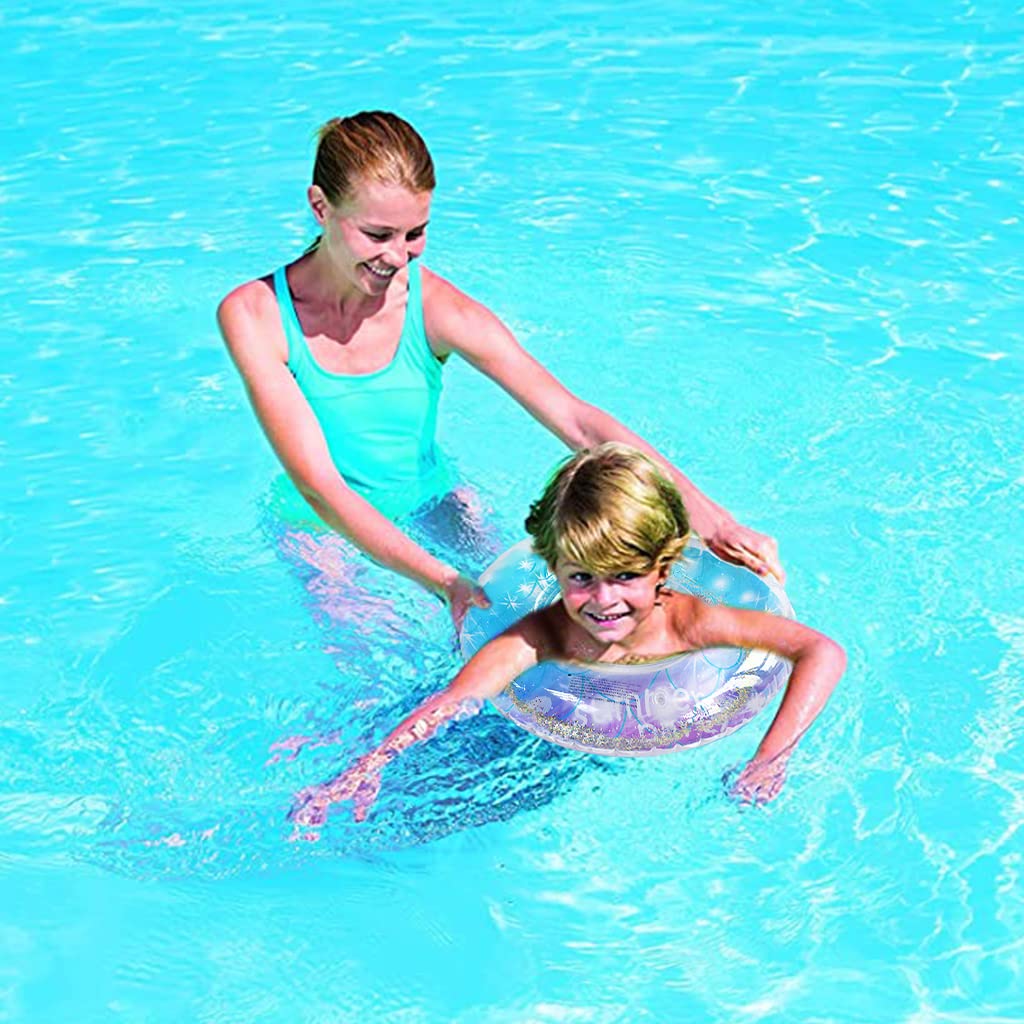 Proberos Inflatable Swimming Ring for Kids 5–8 with Leakproof Valve & 0.25 mm PVC | Cartoon Pool Float