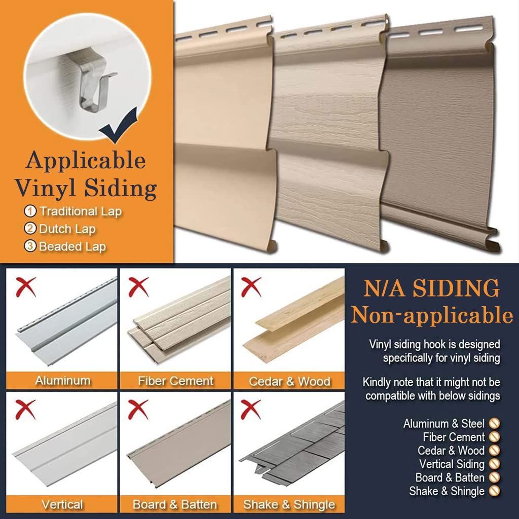 HASTHIP Wall Hooks for Hanging with 5 pcs 18 lb Capacity featuring No Hole Design | 304 Stainless Steel