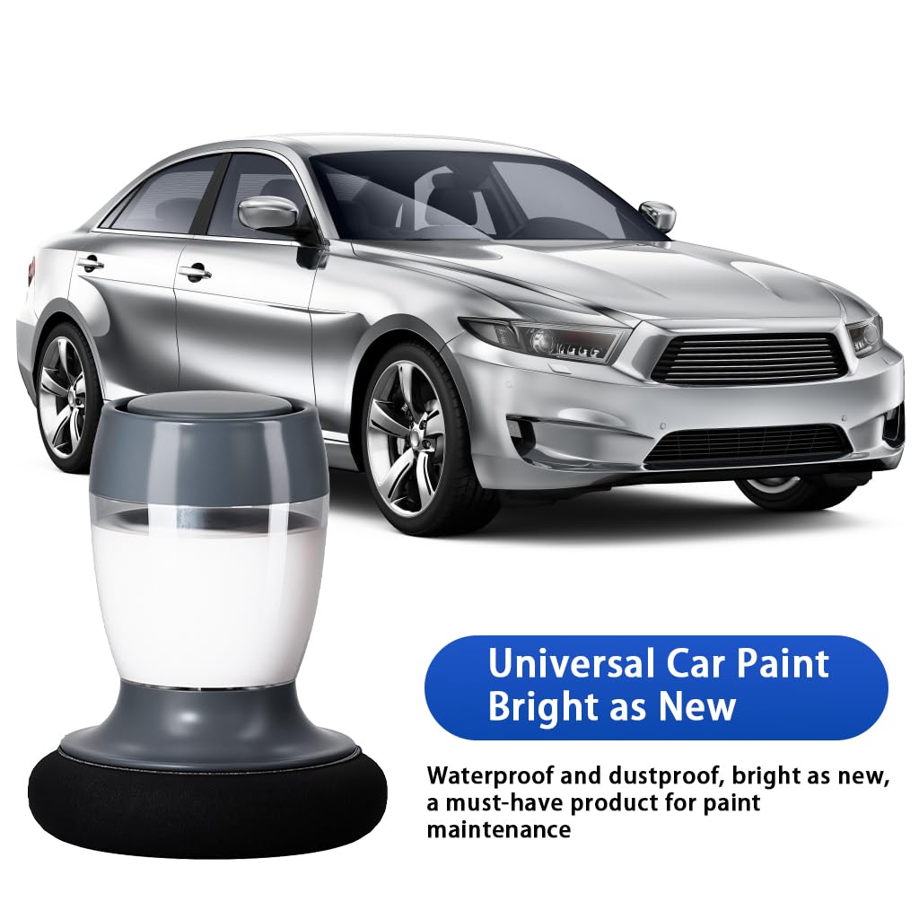 STHIRA Wax Applicator for Car Polishing with Built In Wax Dispenser Handle and Foam Pad