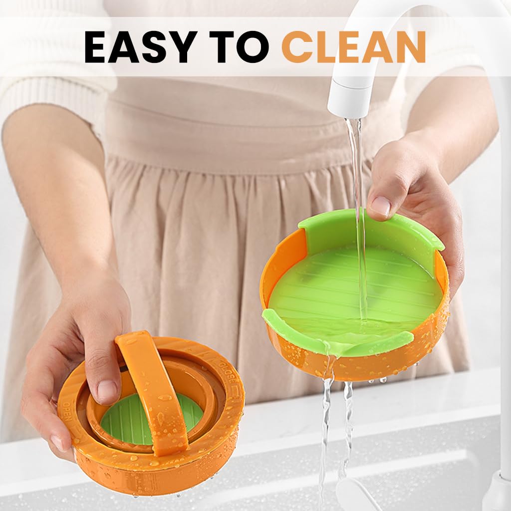 Supvox Hamburger Patty Maker for Homemade Burgers with 3.5 in Grooved Mold | Food‑Grade PP Detachable Design