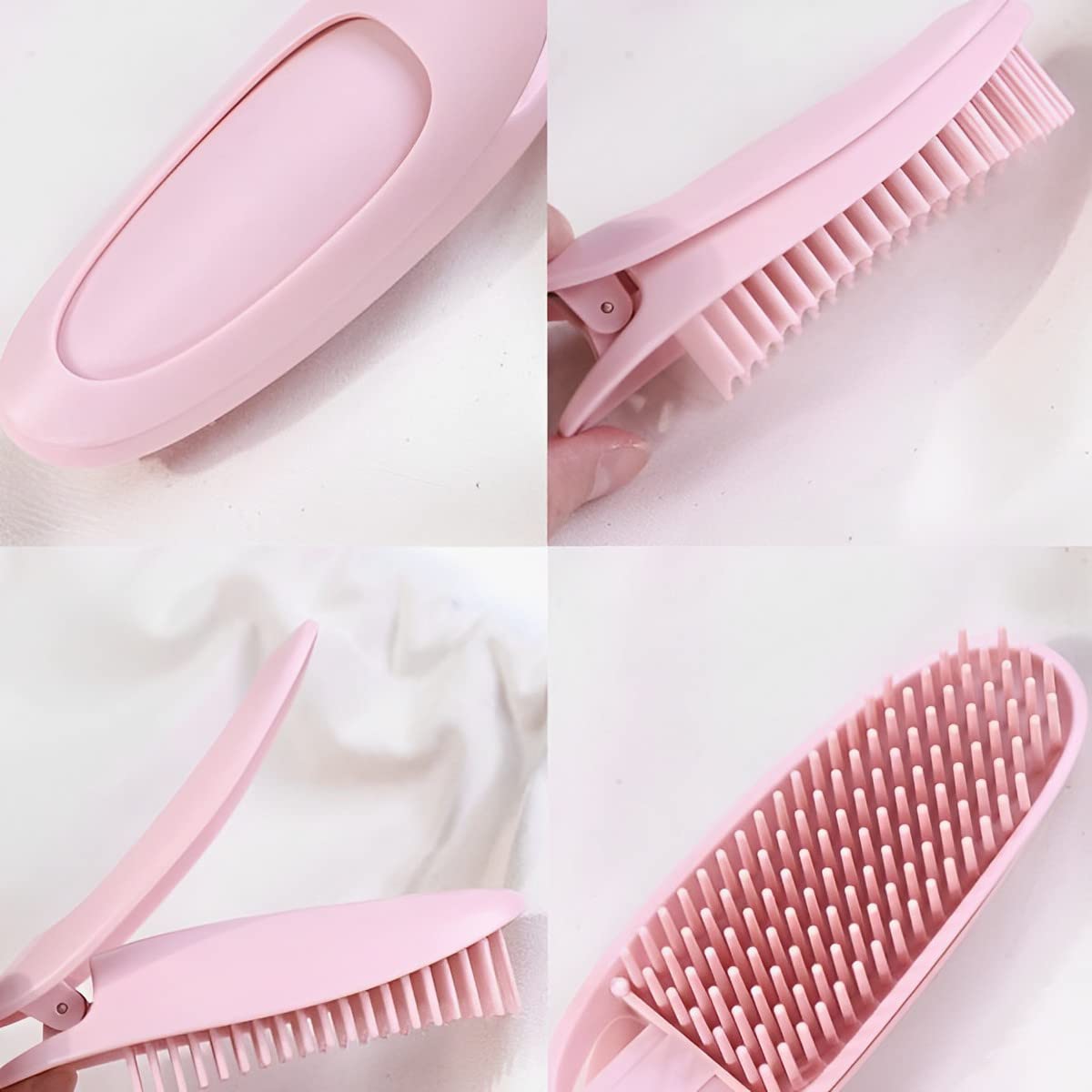 MAYCREATE Hair Volumizing Clip for Root Lift with Metal Spring Grip | 2pcs Pink Styling Tool
