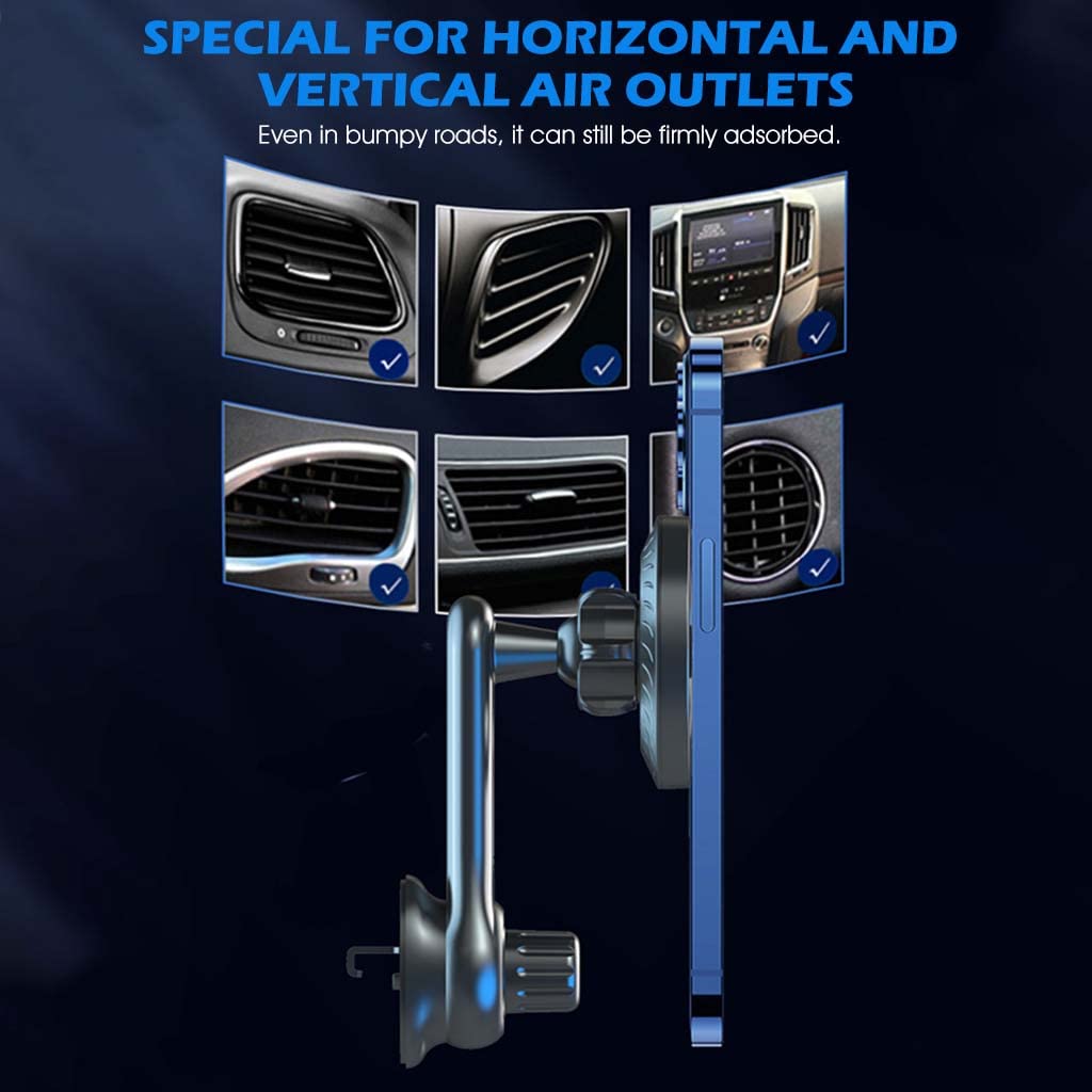 ZORBES Car Phone Mount for MagSafe with 360° Rotatable Arm | Air Vent Holder for 4–7.2 in Phones