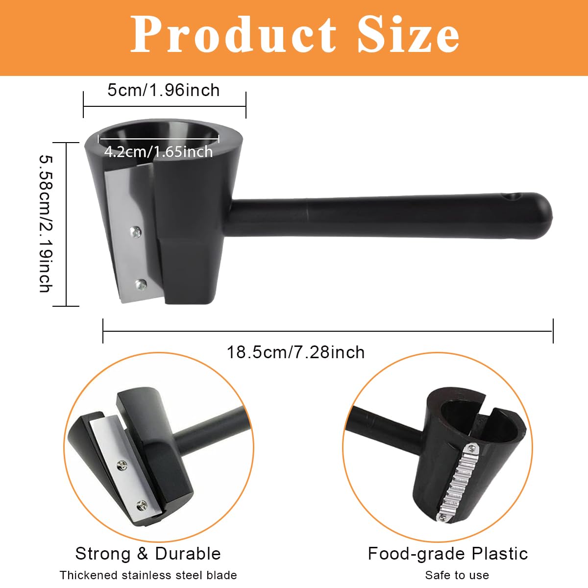 Supvox Vegetable Spiral Slicer for Carrots and Cucumbers with Razor Sharp Blade | Easy Salad Decoration Cutter