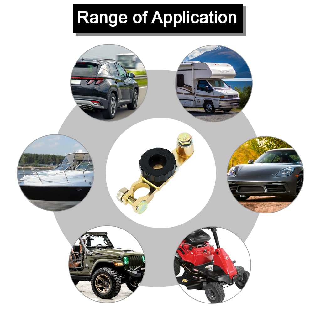 STHIRA Battery Power Switch for Car Boat and RV featuring Full Copper Build and 12–48V Range