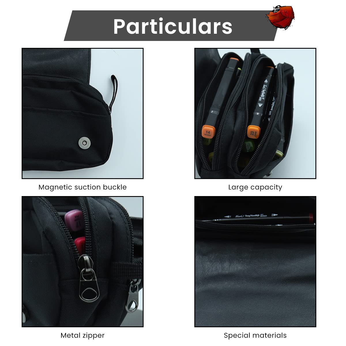 FANCYKU Na ruto Pencil Case for Students with Dual Layer Storage and PU Cover | Anime Gift