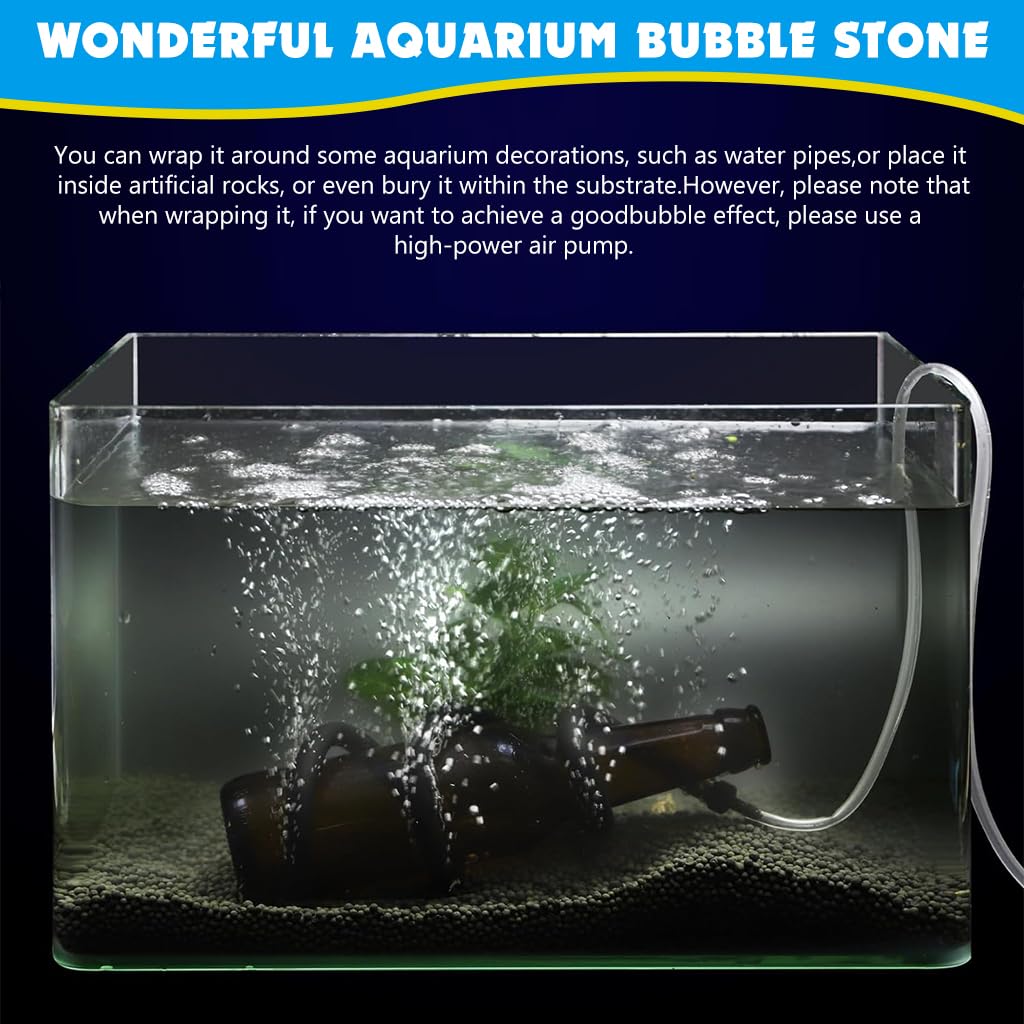 Qpets Aquarium Fine Bubble Linear Diffuser for Fish Tanks featuring 60cm Aeration Tube | Works with Most Air Pumps