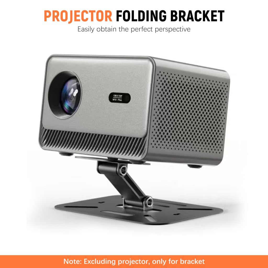 ZORBES Projector Holder Stand for Desk and Wall Use with 180° Dual Joint Design | 2 PCS Carbon Steel Mount