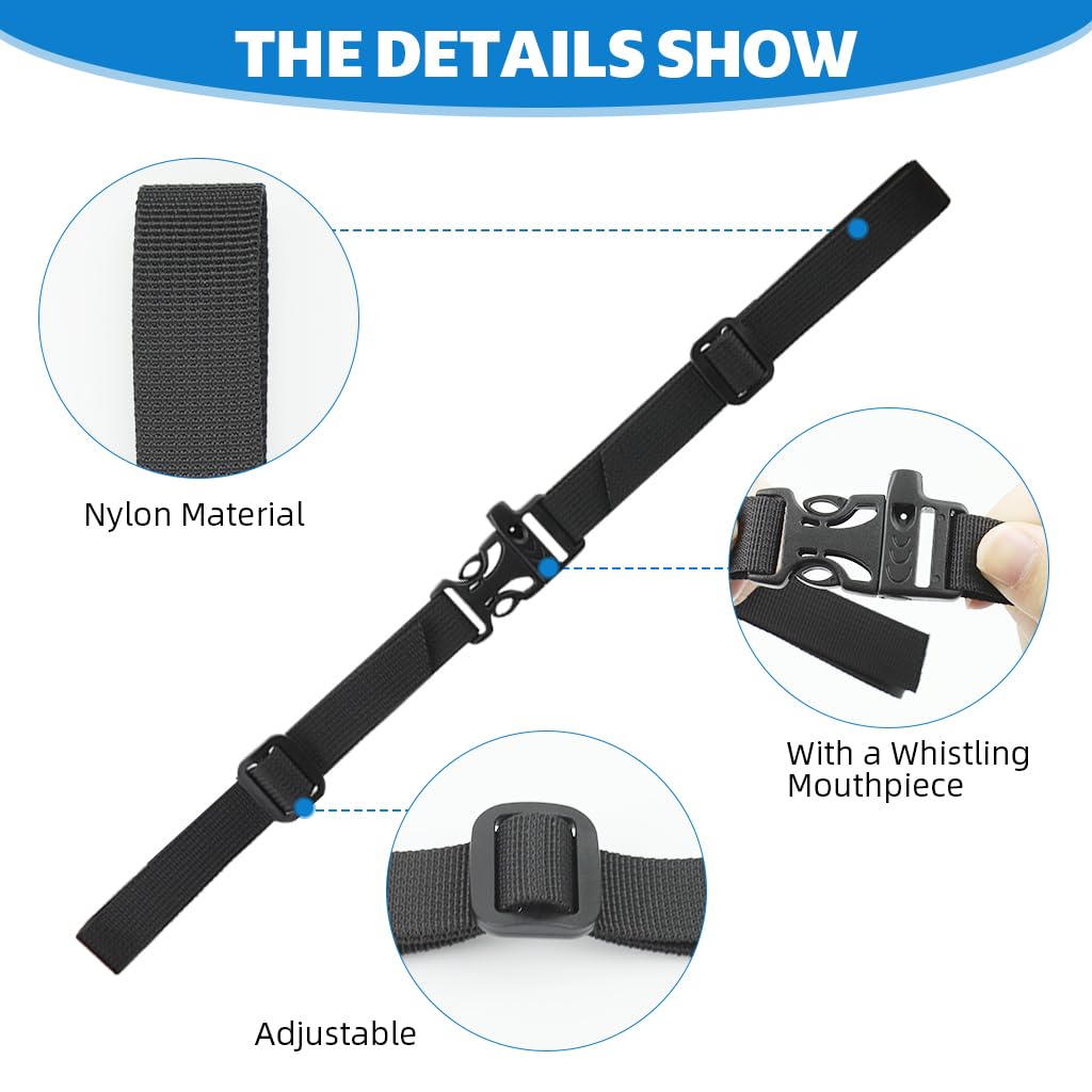 Proberos Backpack Chest Strap Buckle for Camping Travel with Quick Release | 3 PCS Red