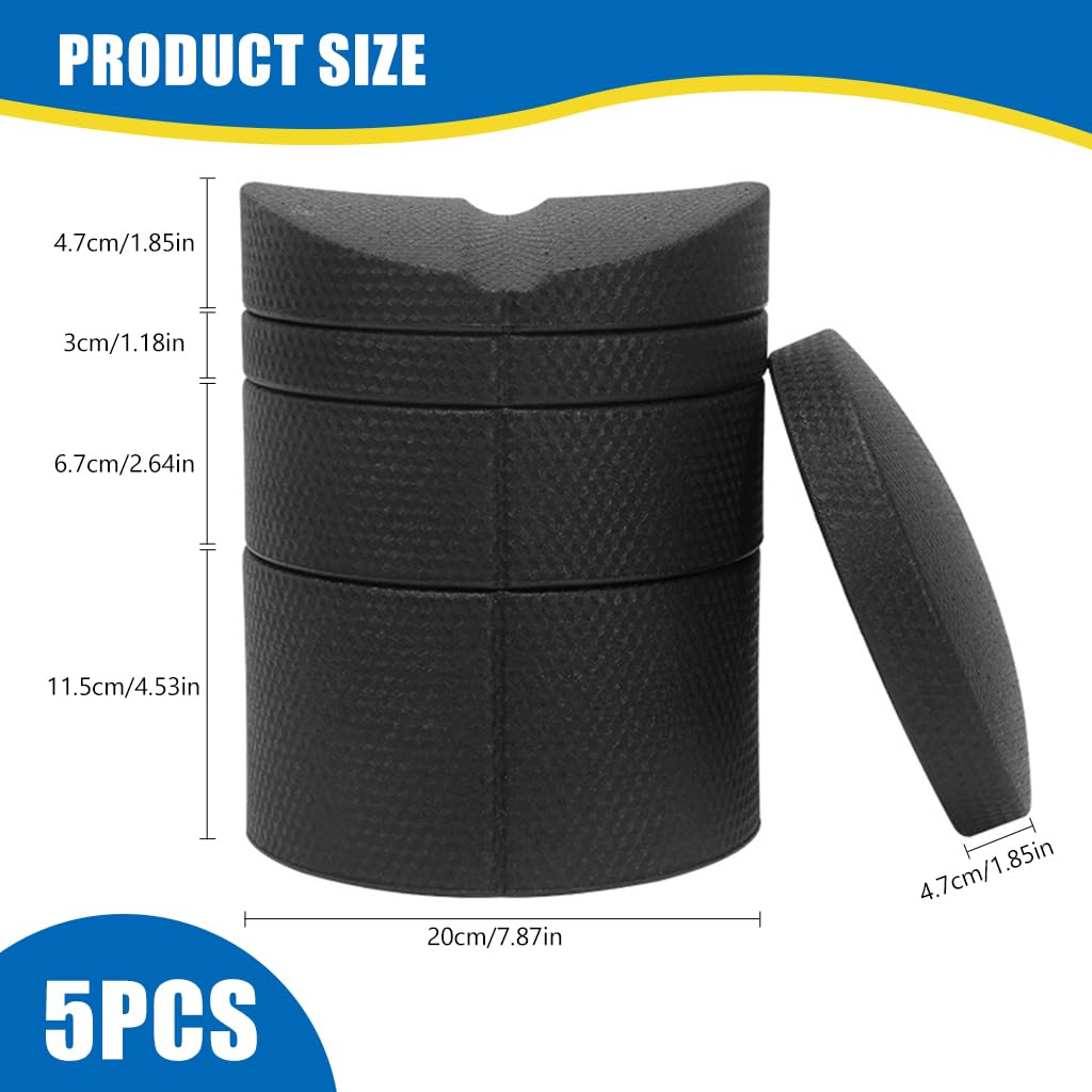 Proberos Back Stretchers Set of 5Pcs for Yoga and Spine Relief featuring Adjustable Ergonomic Pads