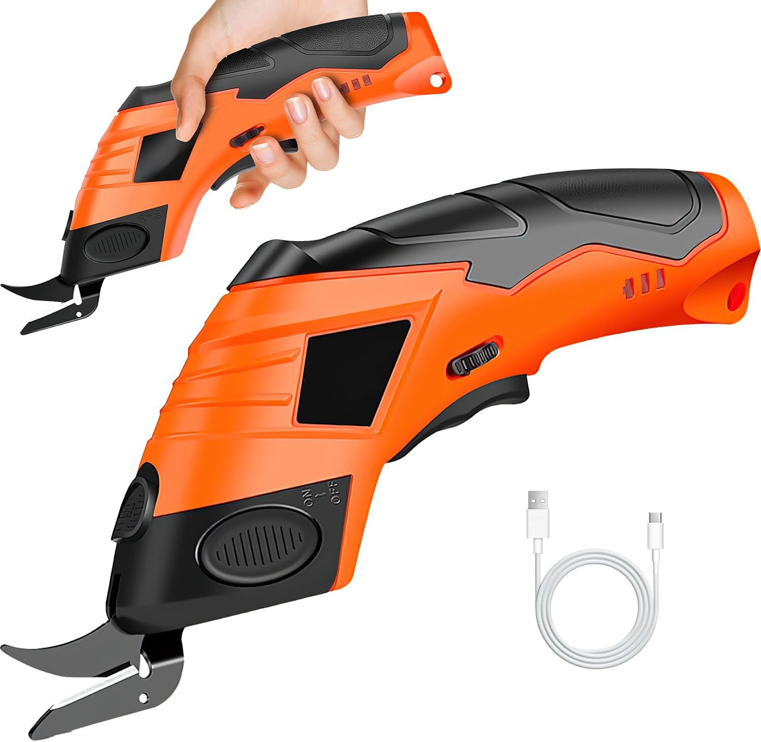 Serplex Electric Scissors for Crafts with 3.6V Power and Safe Lock | Tungsten Steel Blades