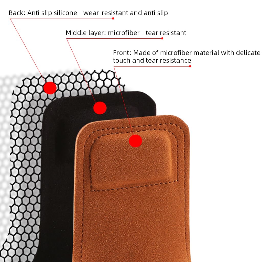 PROBEROS Wrist Strap for Weightlifting with 3.14 in Width and Ergonomic Padded Support | Brown