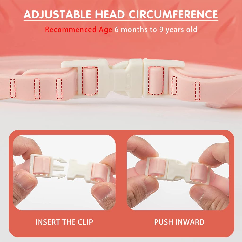 SNOWIE SOFT Baby Shower Cap for Tear Free Bath Time with Adjustable 6 Size Fit | Soft Silicone Crown Design for Babies