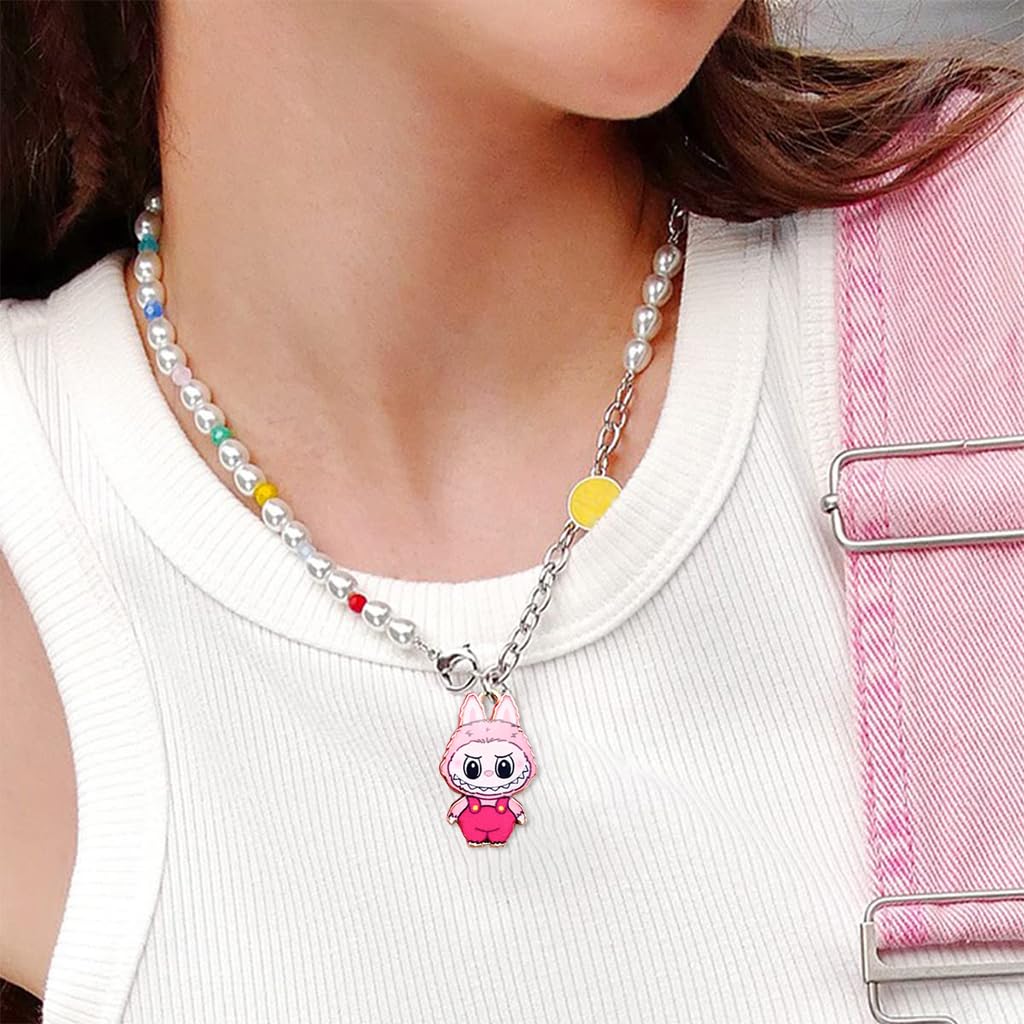 SANNIDHI Enamel Charms for Jewelry Making with 25 mini 0.98 in pieces and pre attached eyelets | colorful alloy cartoon designs for bracelets necklaces and keychains