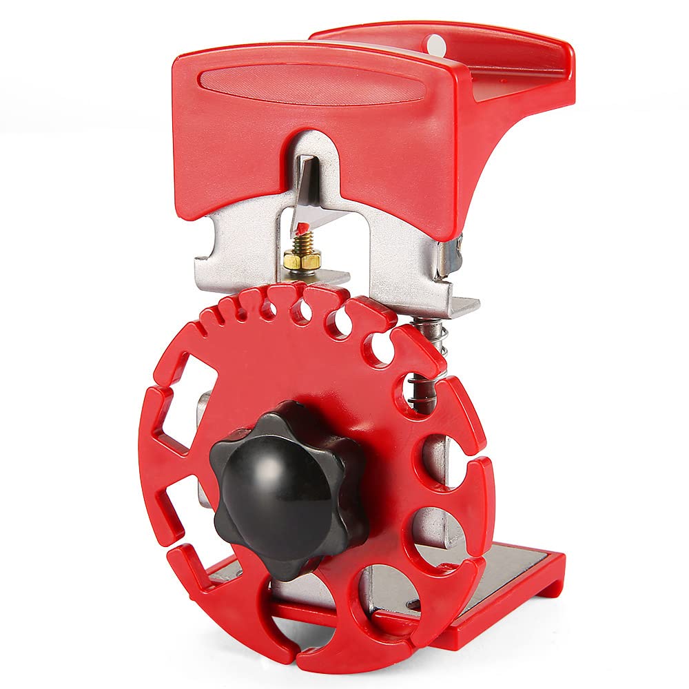 Serplex Handheld Wire Stripper Tool with 10 Stainless Steel Blades & Rubber Handle | Fits 24 to 0 AWG Cables