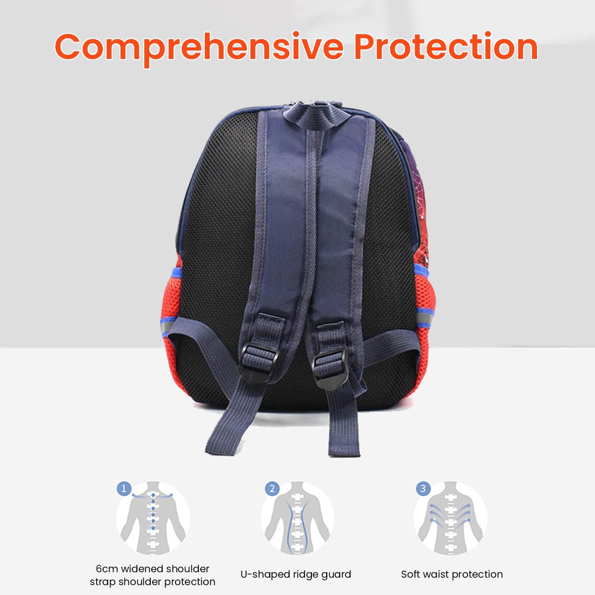 Venzina School Backpack for Kids with 26×12×32cm Large Capacity and Ergonomic Padded Design | Ideal for Girls Aged 3–6
